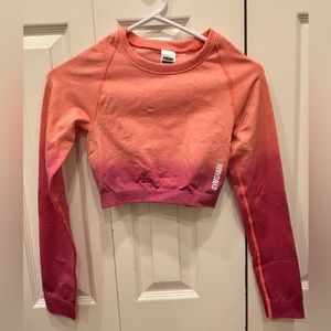Gym Shark Ombré Cropped Long Sleeve (NOT SOLD ON WEBSITE)